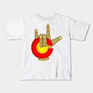 Latino or Spanish American sign language for deaf. I LOVE COLORADO Kids T-Shirt